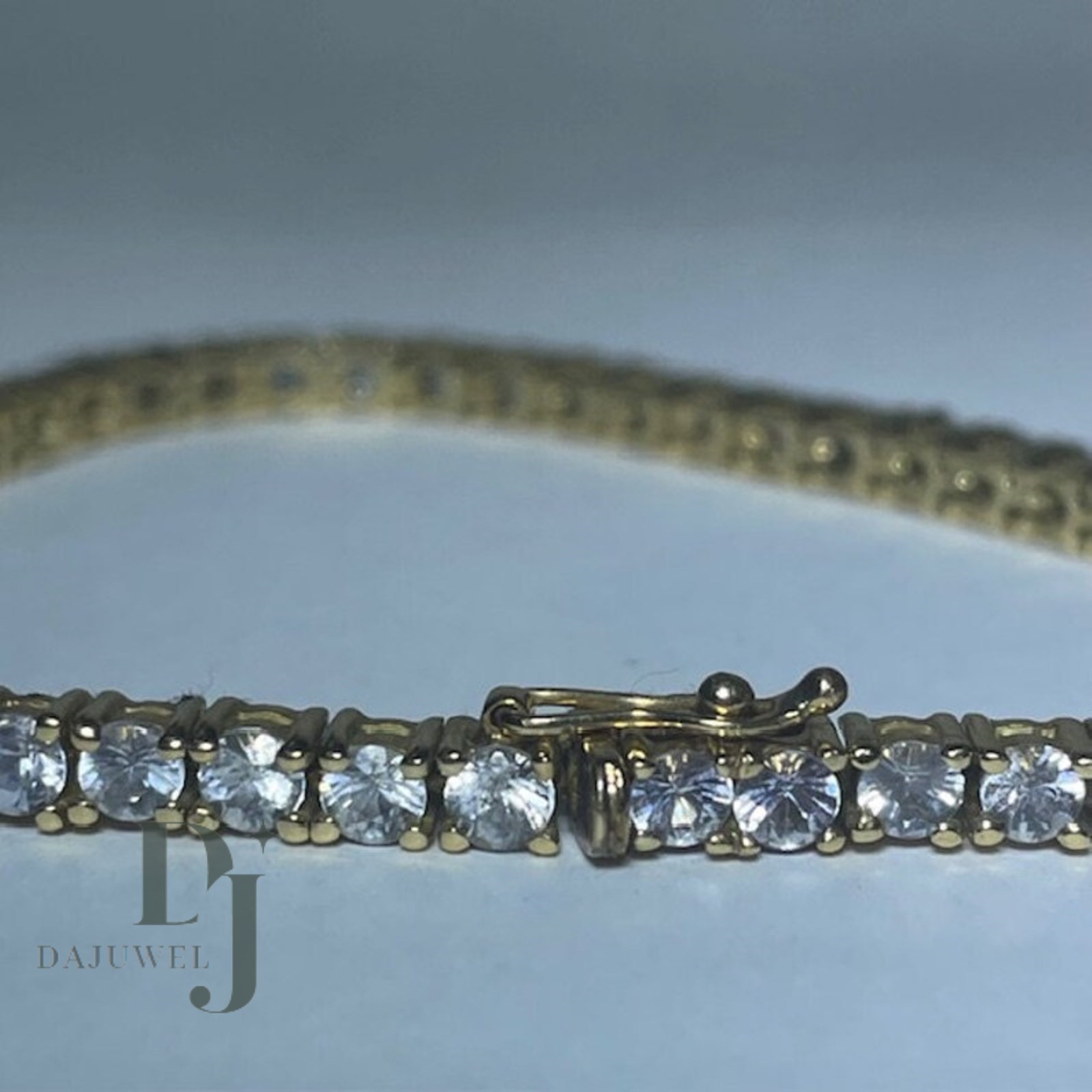 7′ Inch Long Tennis Wedding Bracelet Solid 14K Yellow Gold 6 CT Round Cut VVS1