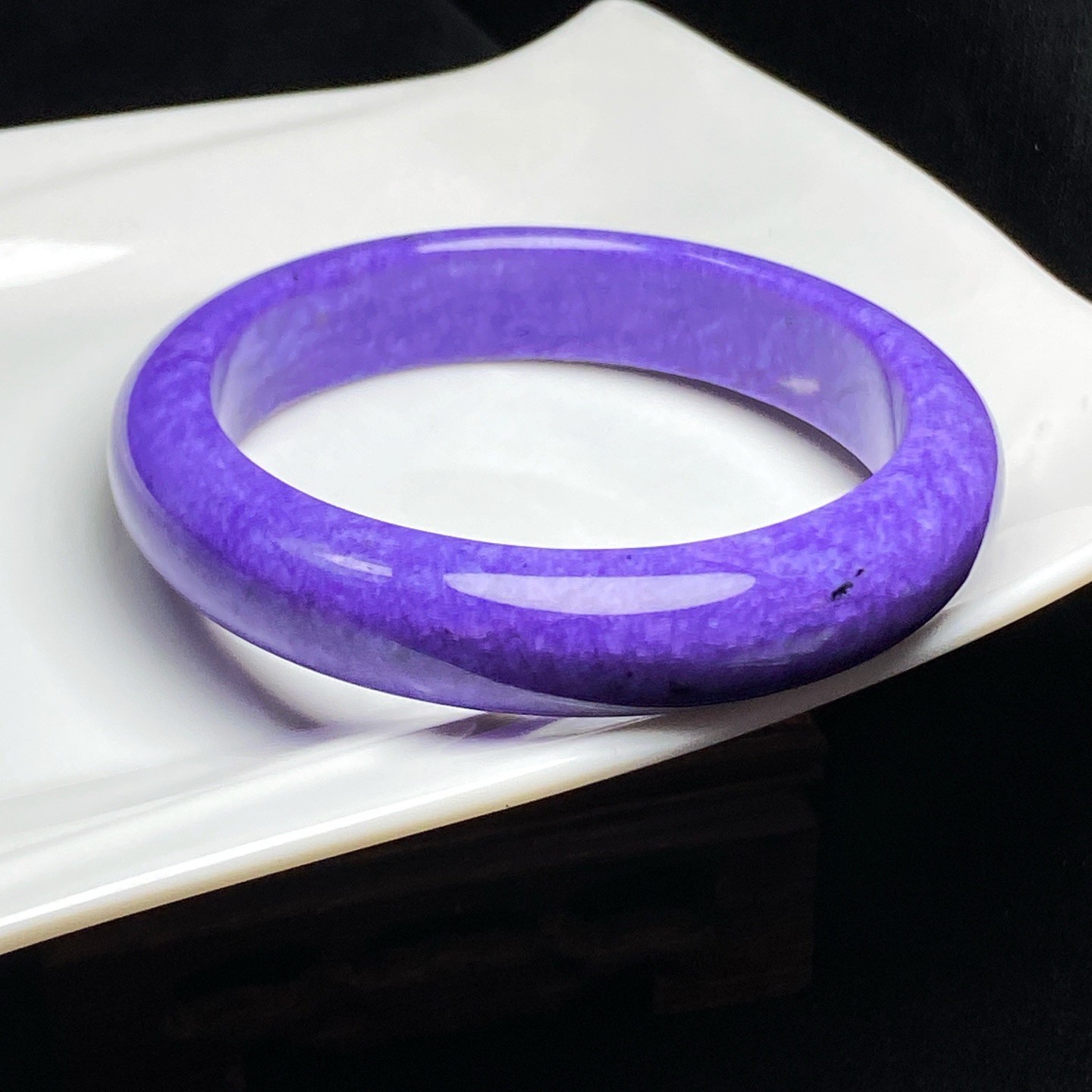 61.8mm Natural Purple Charoite Gemstone Bangle AAAA