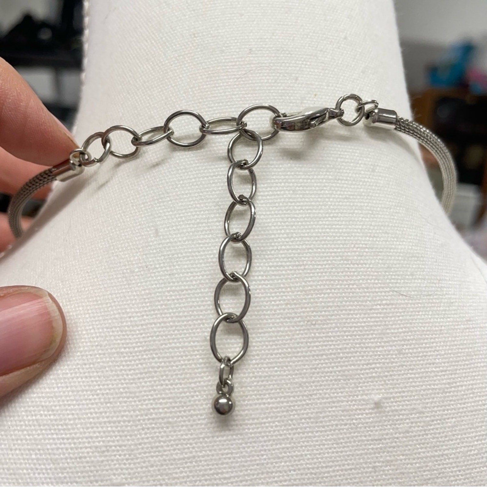 Silver Tone Mixed Metals Statement Necklace Short Artsy Art to Wear