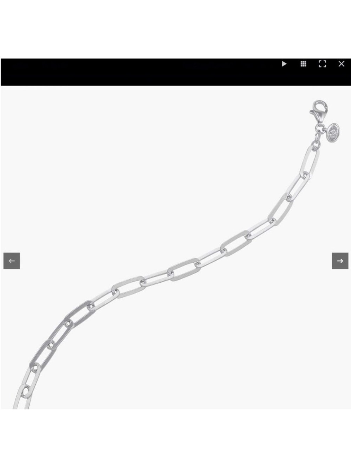 Silpada Sterling silver Silver Paperclip Link Bracelet.