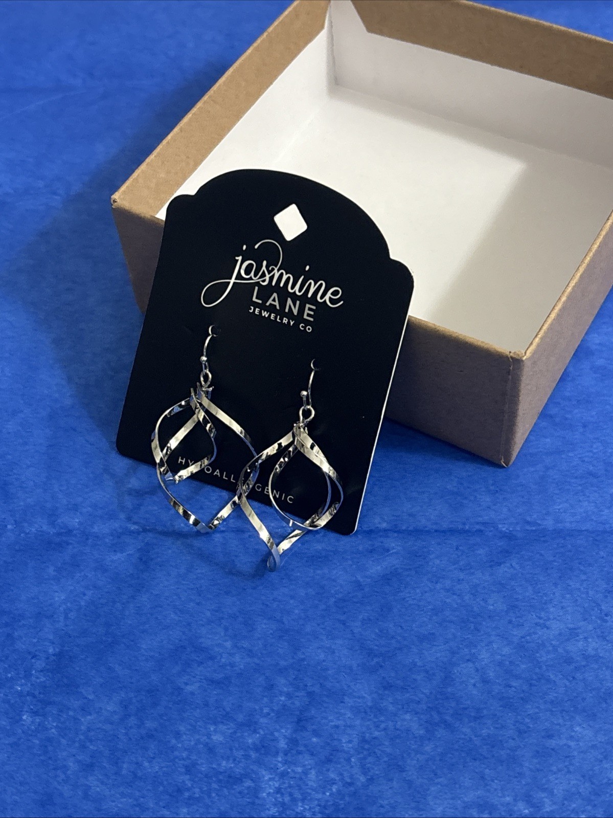 Jasmine Lane Jewelry Hypoallergenic Earrings, Spiral, NEW