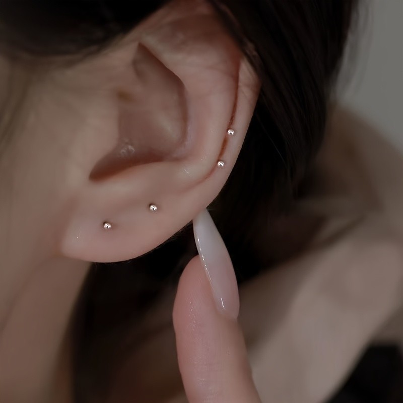 Delicate Slim Elegant Durable Lightweight Chic Minimalist Gorgeous 4pcs Earrings