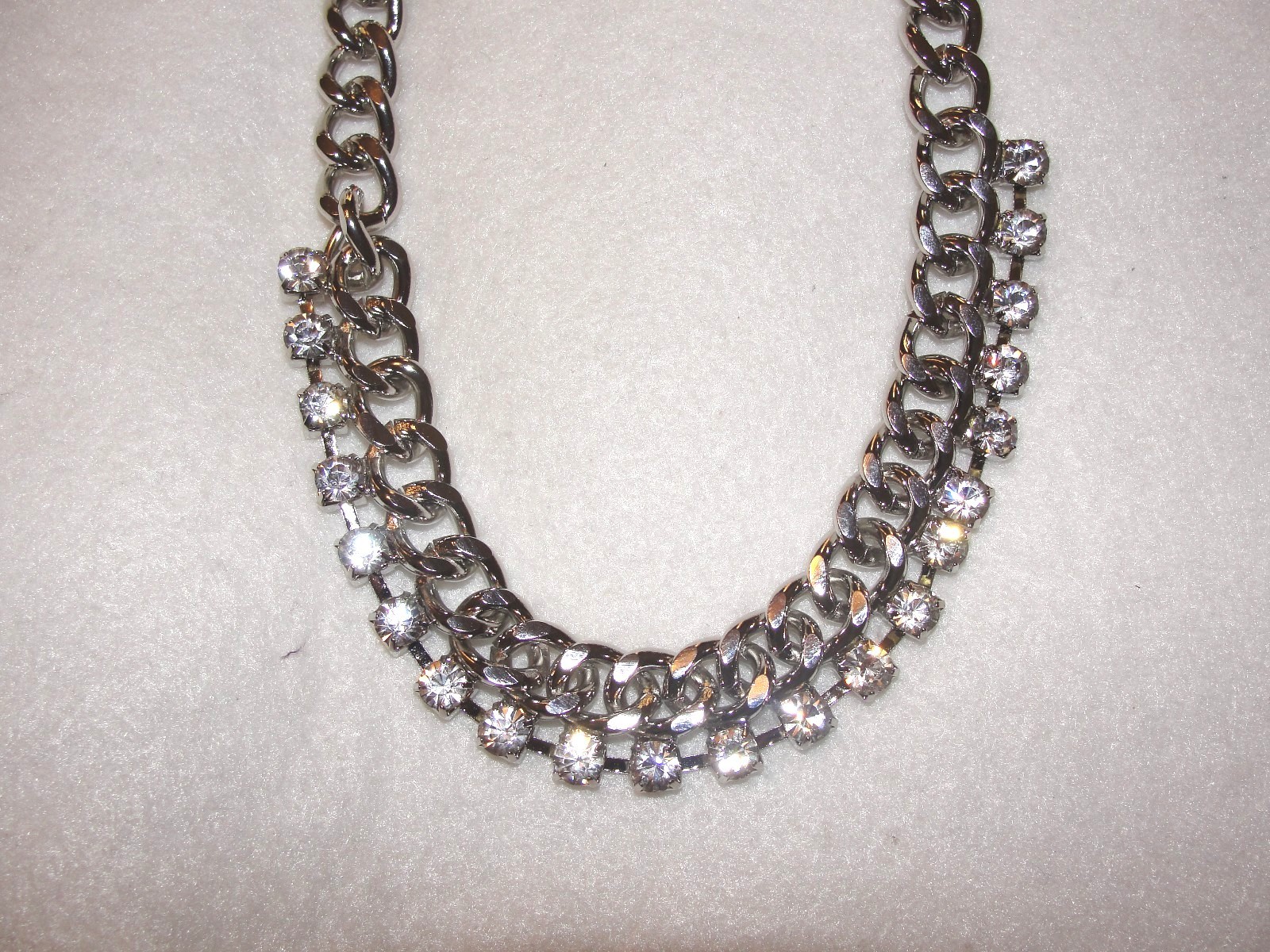 Women’s Apt. 9 Silvertone Simulated Crystal Link Necklace – New