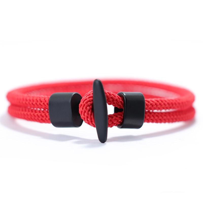 NEW Men’s Rope Bracelet Viking Punk Hiphop Outdoor Camping Jewelry