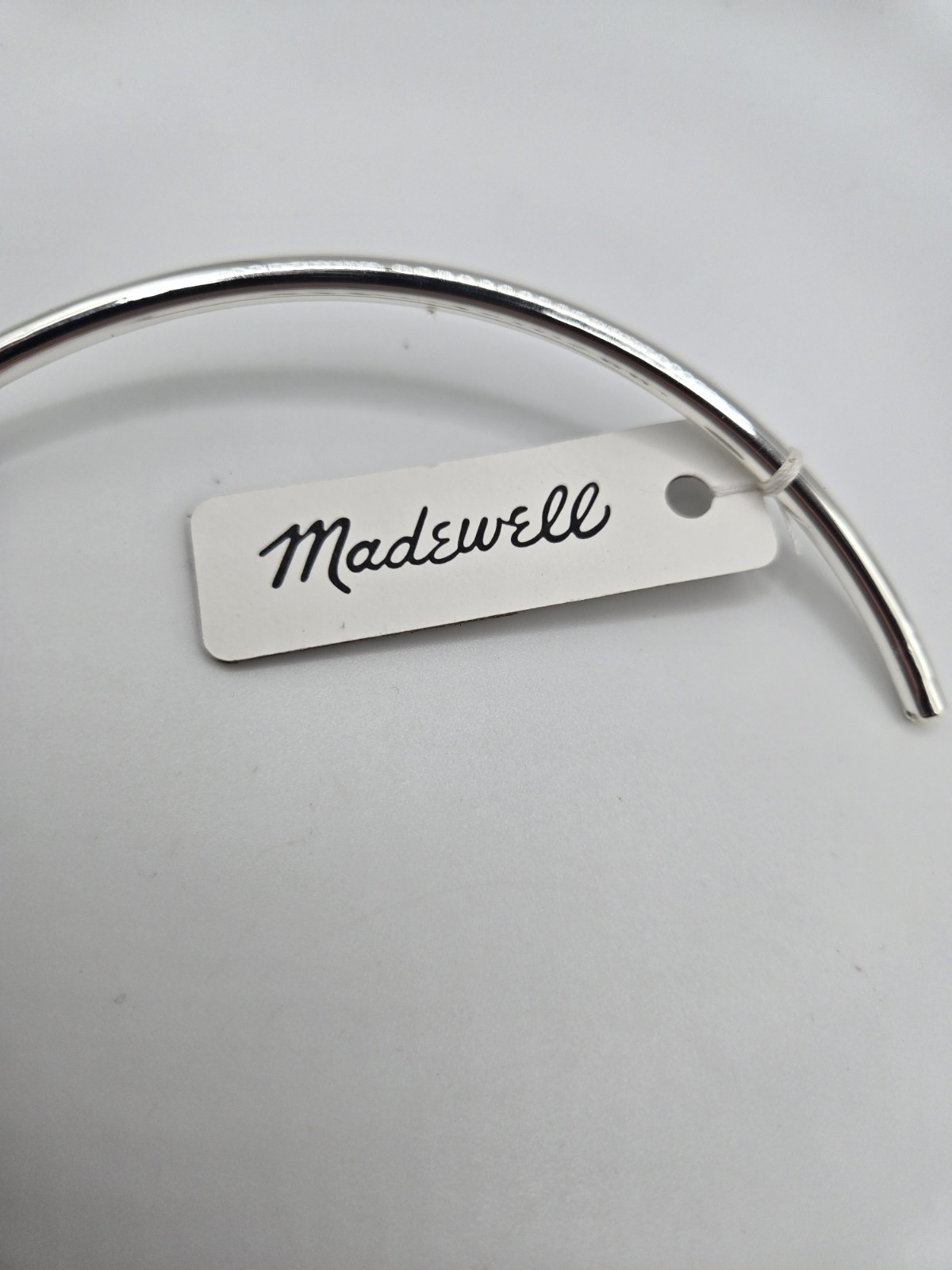 Madewell Silver Torque Wire Choker Necklace 16″ Chunky Grunge Y2k NWT