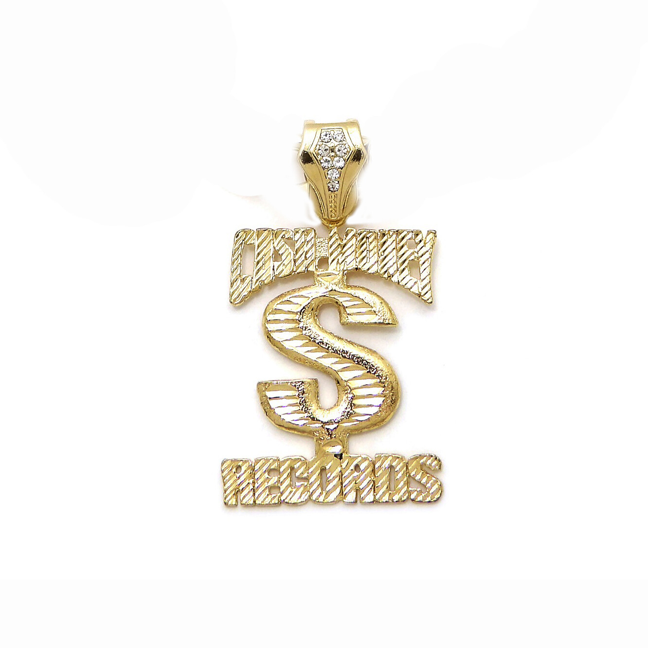 ICED HIP HOP CASH MONEY RECORDS PENDANT 11mm 18″ 20″ CUBAN CHOKER CHAIN NECKLACE