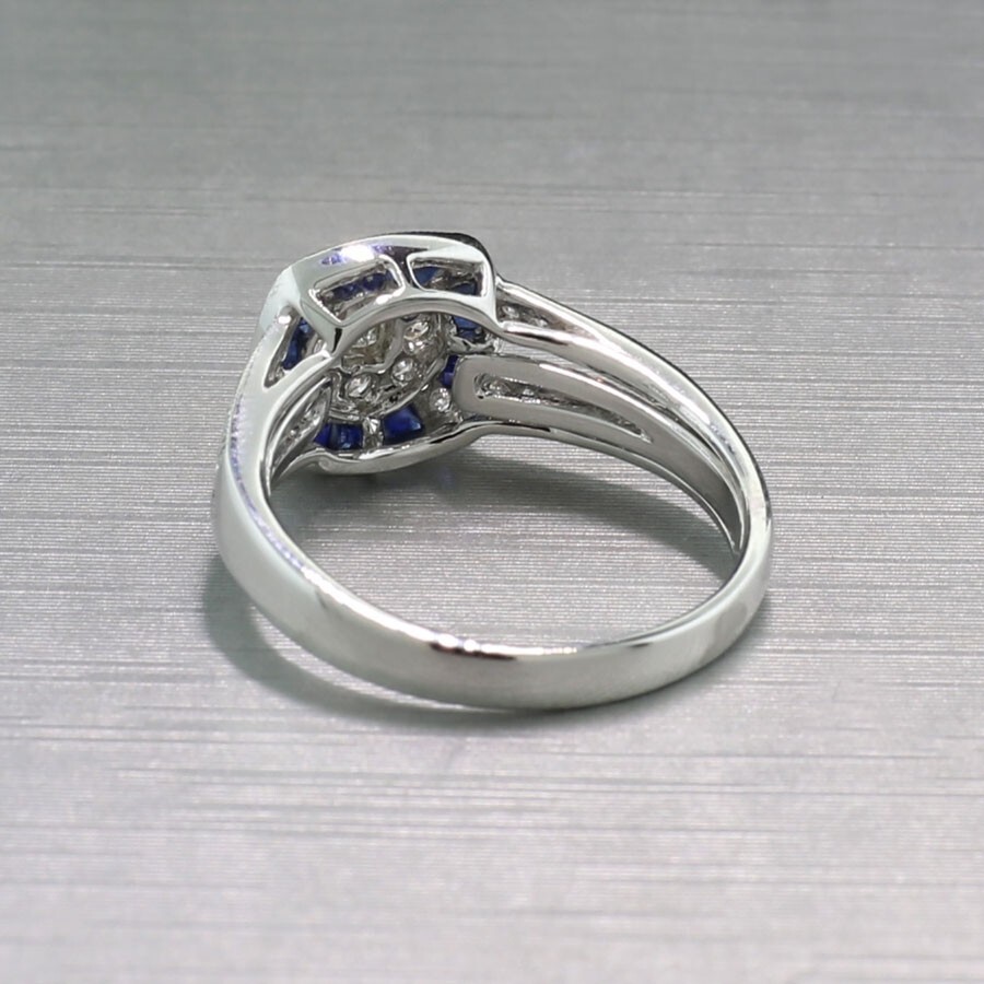 1.62 CT Round cut Cubic zirconia Cocktail wedding anniversary Ring in 925 Silver