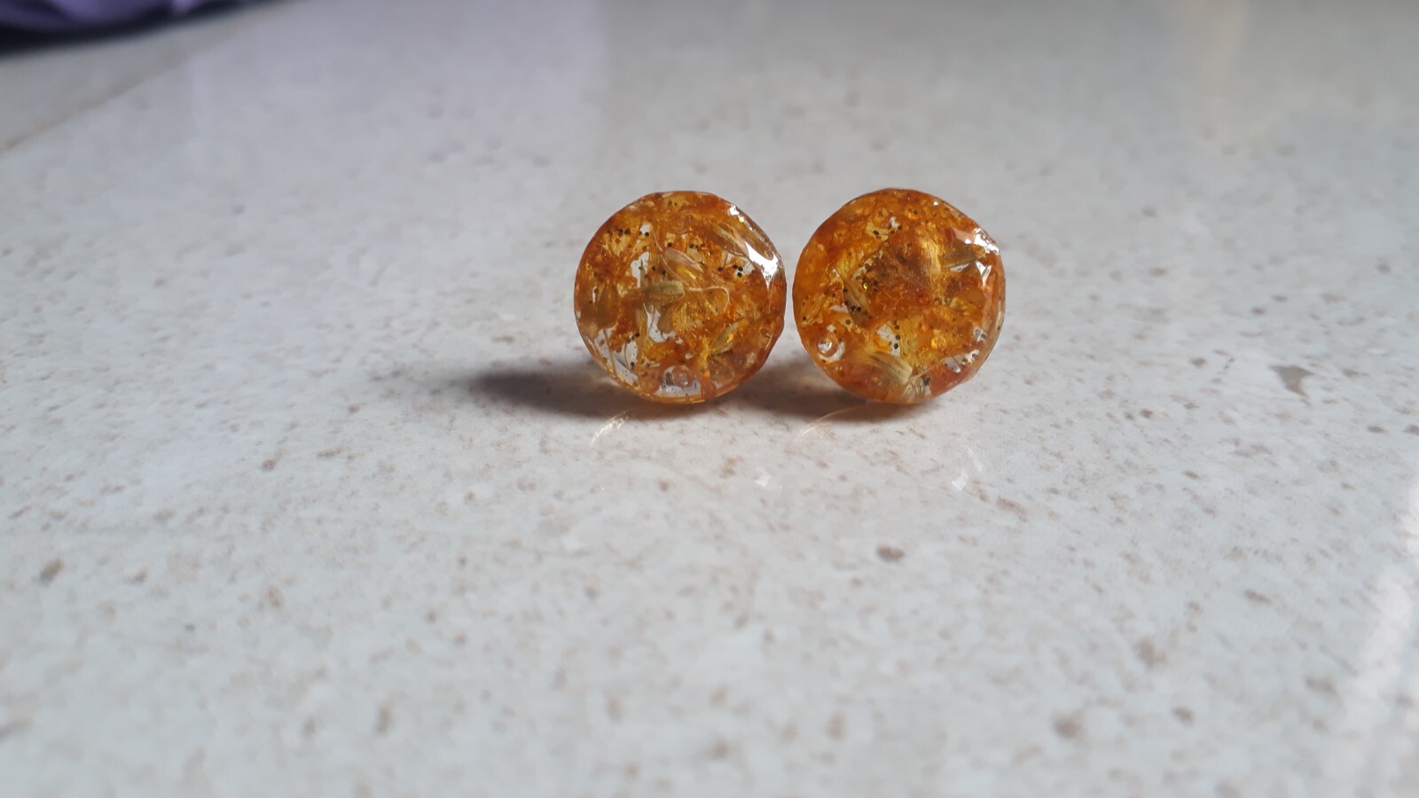 Resin Stud Earrings