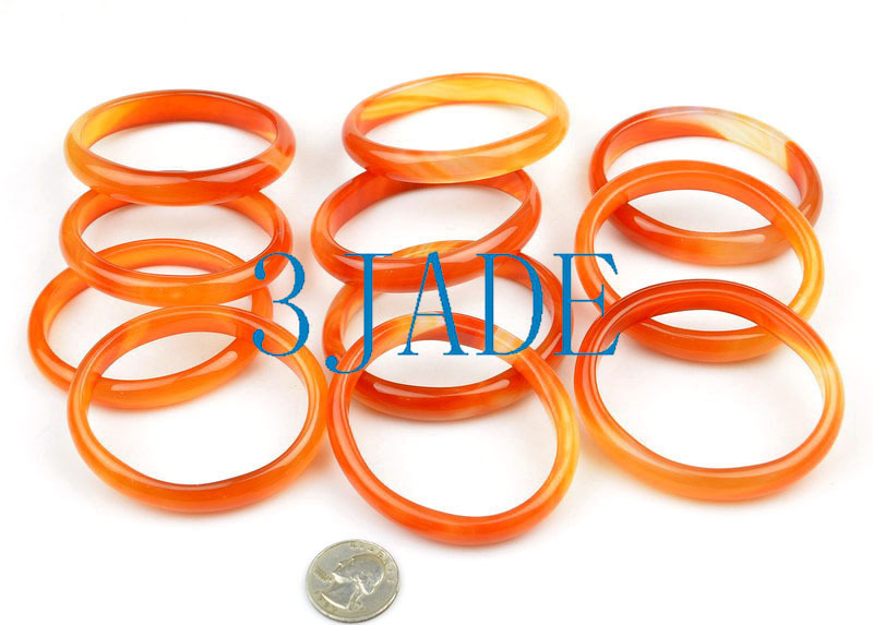 60mm*50mm Oval Carnelian / Red Agate Bangle Slim Bracelet