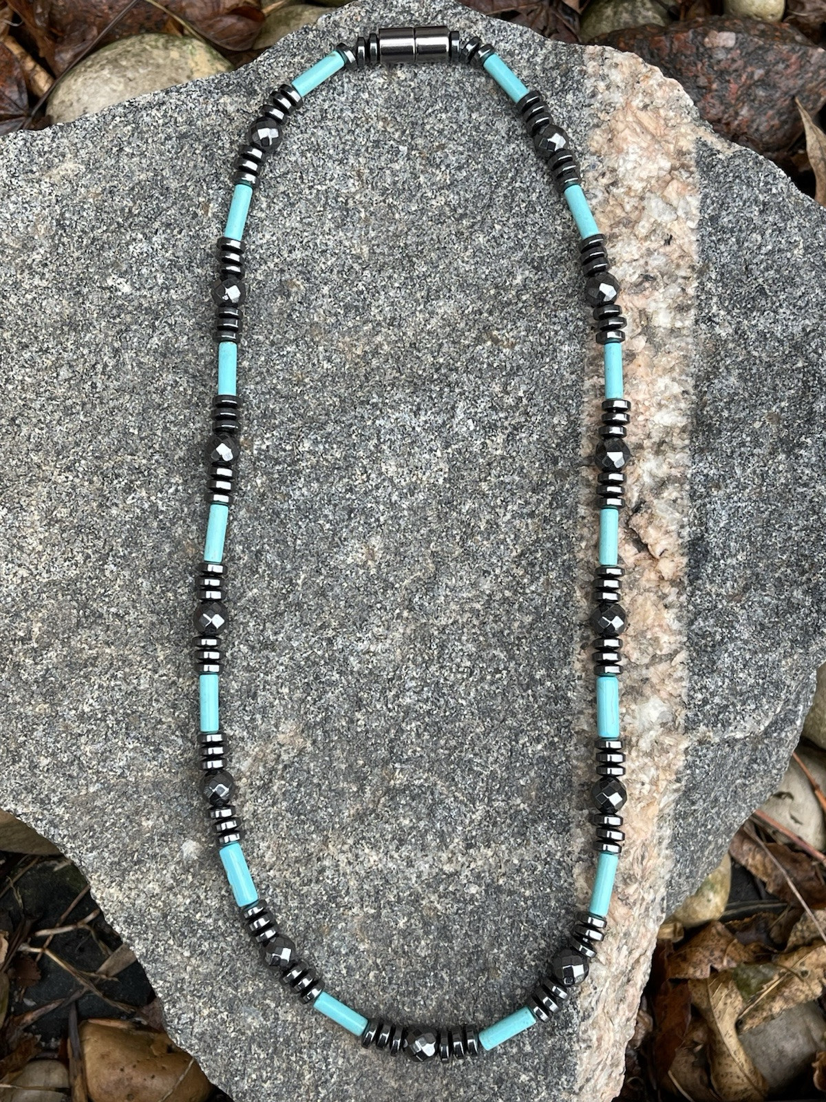 Therapy Magnetic Hematite Chalk Turquoise Bracelet Anklet Necklace MENS WOMENS