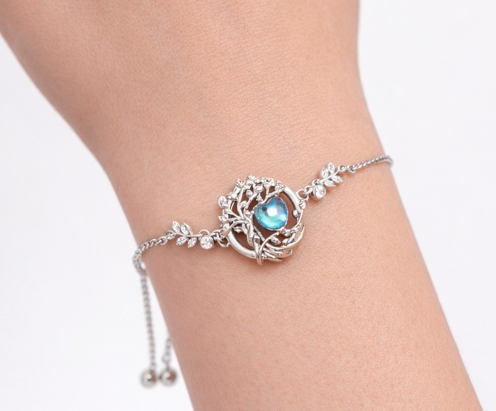 Fancime Birthstone Bracelet June Alexandrite Tree of Life .925 Silver NEW