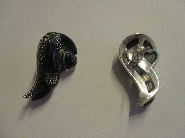 Lot sterling Ring Earring Pendant Synthetic Turquois Black Sapphire CLEARANCE