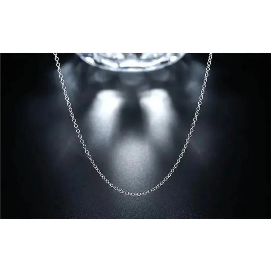 40CM 10pcs/Lot Promotion! Wholesale Silver Color Plated Necklace Silver Fine