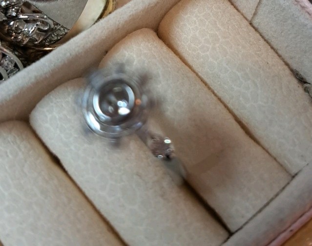 Silver Spinning Floral Design Adjustable Ring Jewelry