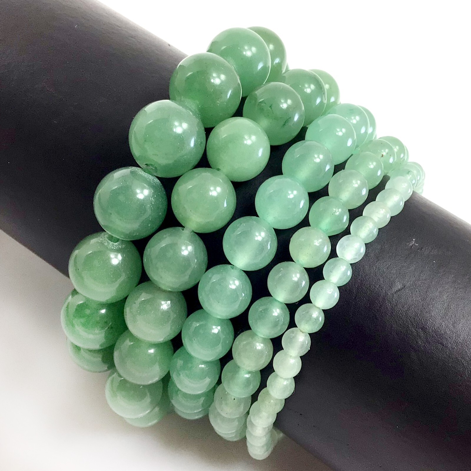 Aventurine Bracelet Handmade Natural Gemstone Stretch Beaded 4mm 6mm 8mm 10mm 12