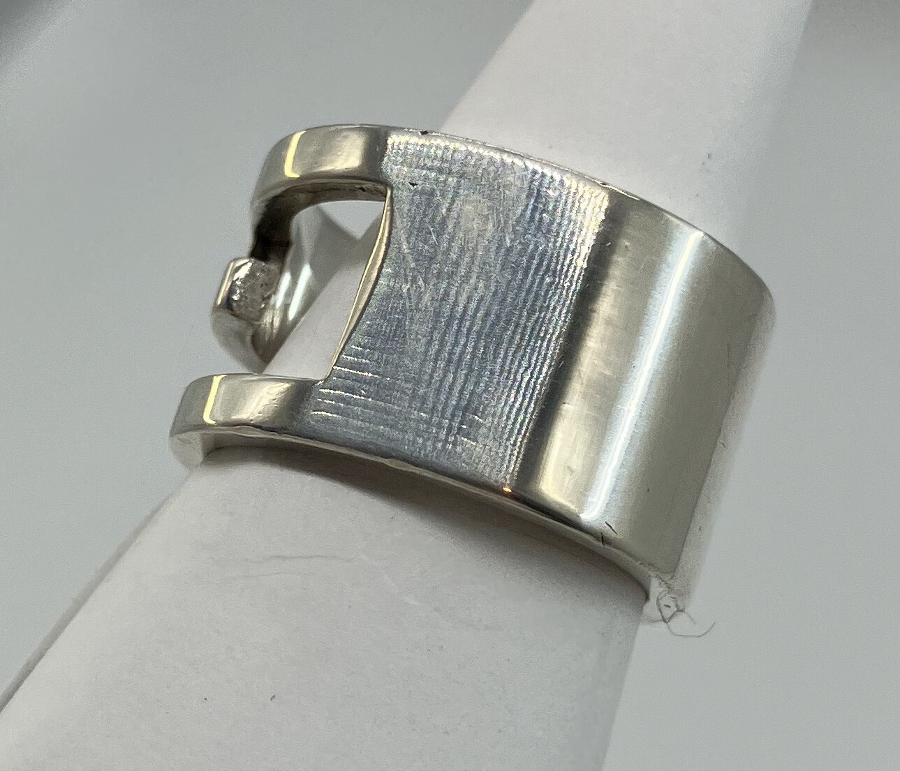 GUCCI Iconic Ring SV925 11.5g 12 (US 6.5)(52) Ring Width 1.2cm Free Shipping
