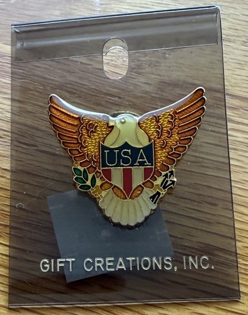 NOC New On Card Vintage 80s USA American Crest Eagle GCI Gift Creations Inc. NIP