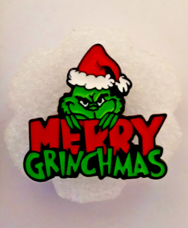 GRINCH-ENAMEL PIN-2 OR MORE PINS $5.49 SHIPPING-SPEND $20 SHIPPING IS FREE