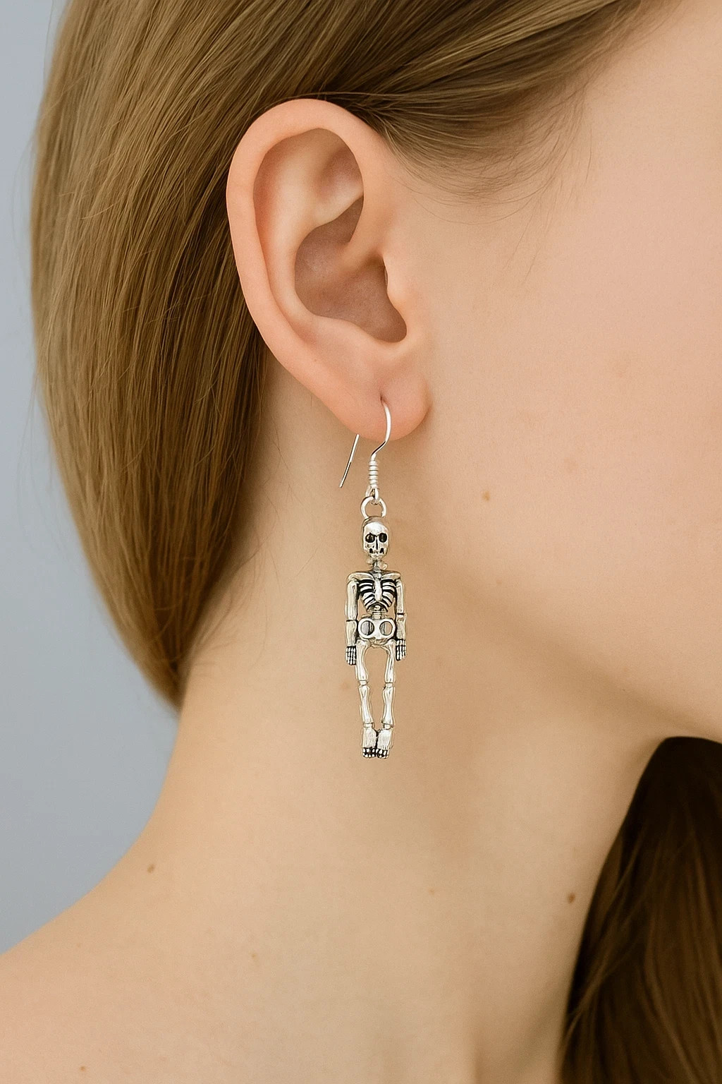 Gothic Dangle Earrings Skull Skeleton Moth Goth Punk Rock Jewellery Halloween