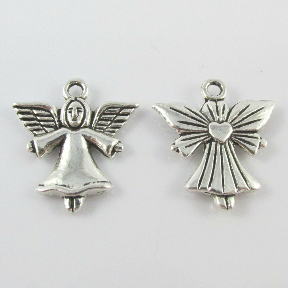 Bulk Christmas Angel Charm Pendant 21x19mm Religious Angel Select Qty