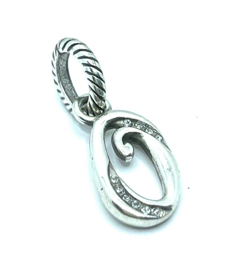 Brighton Zero “0” Number Numeric Pendant Silver Charm