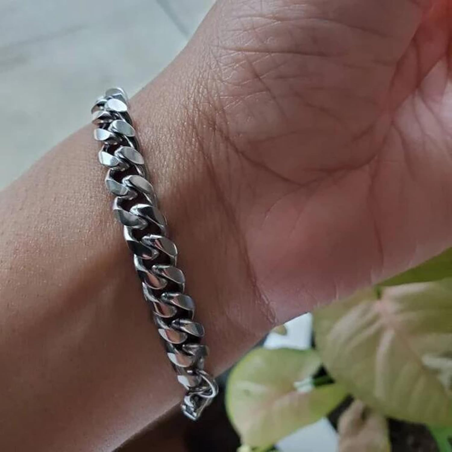 Stainless Steel Cuban Chain Bracelets for Men & Women – 6.5/7/7.5/8/9 Inch Go…