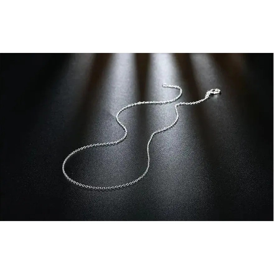 40CM 10pcs/Lot Promotion! Wholesale Silver Color Plated Necklace Silver Fine