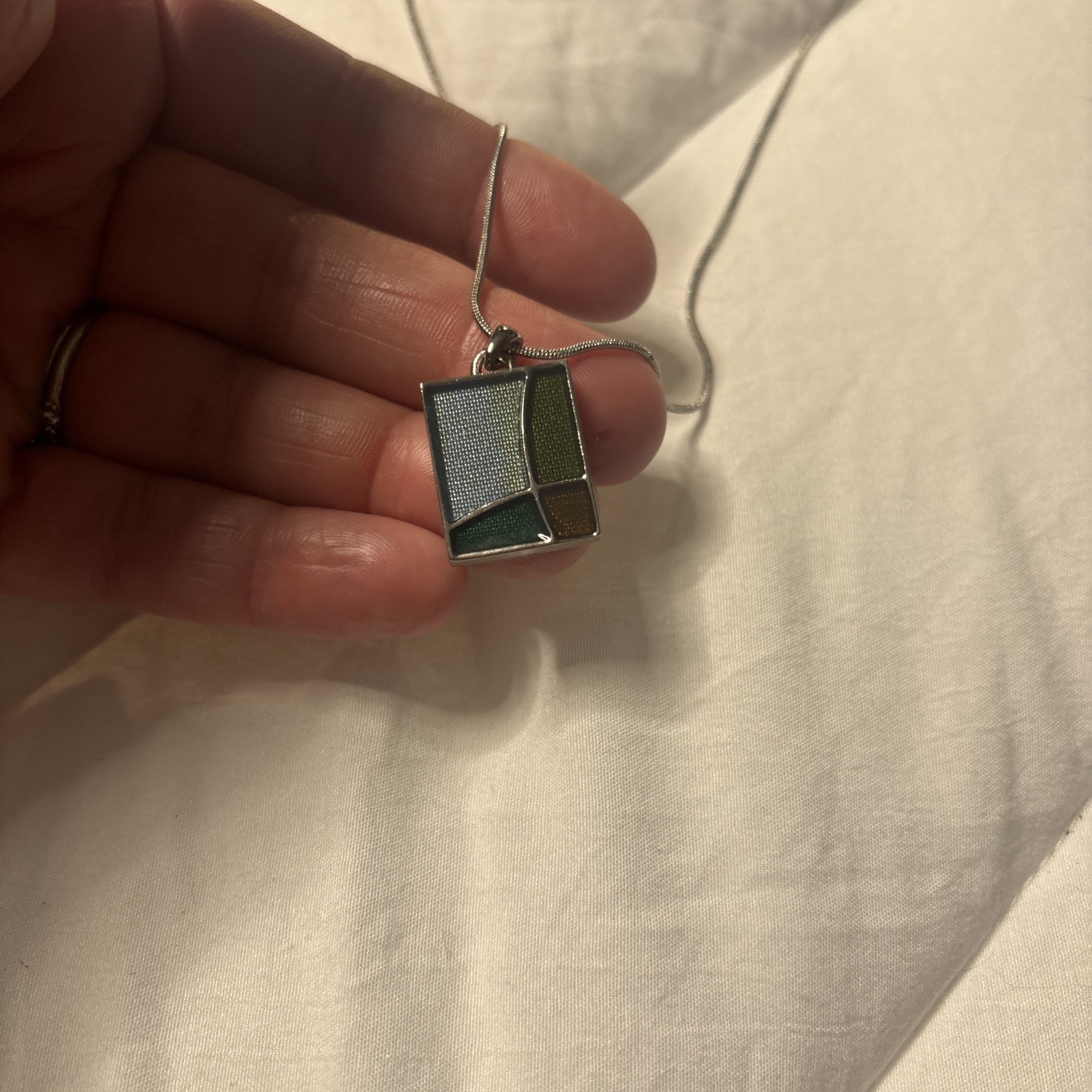 Lia Sophia Necklace Earrings Silver Tone
