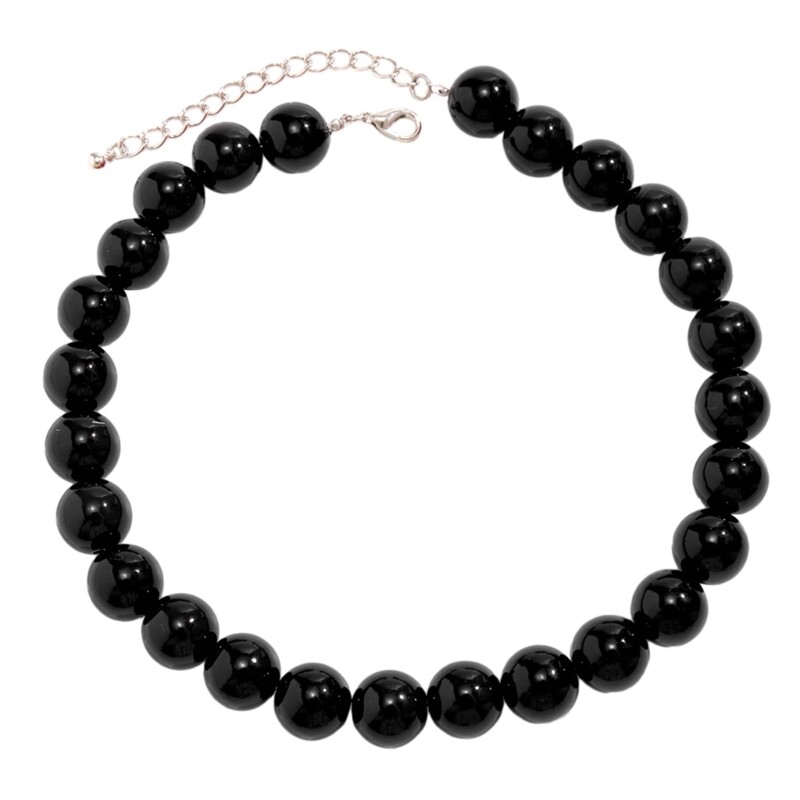 Lightweight Beads Choker Durable Acrylic Beaded Necklace Trendy Short Necklace
