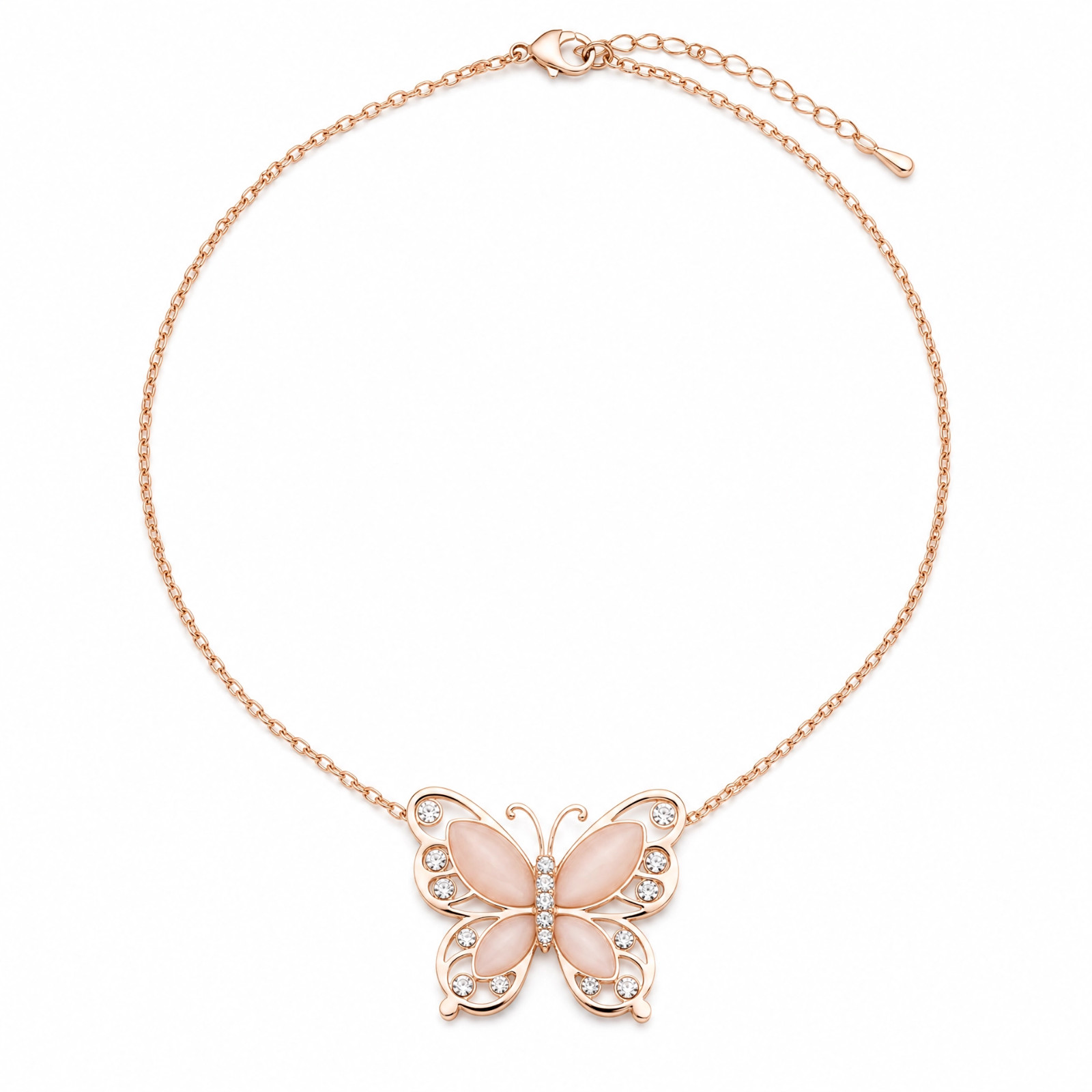 Collar Colgante de Ópalo de Mariposa – Elegante para Mujer