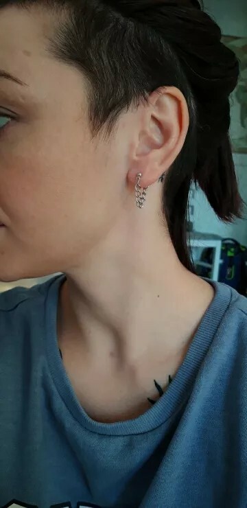 fashion Simple punk chain earrings for Women Korean Minimalist Earrings Jewelry