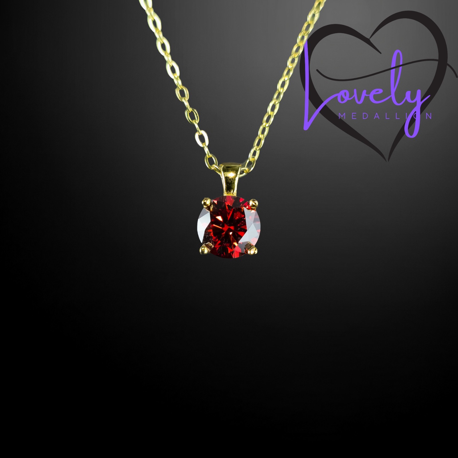 Vivid Red One Red Carat Moissanite