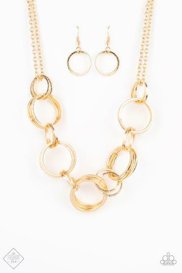 Jump Into The Ring – Gold Necklace