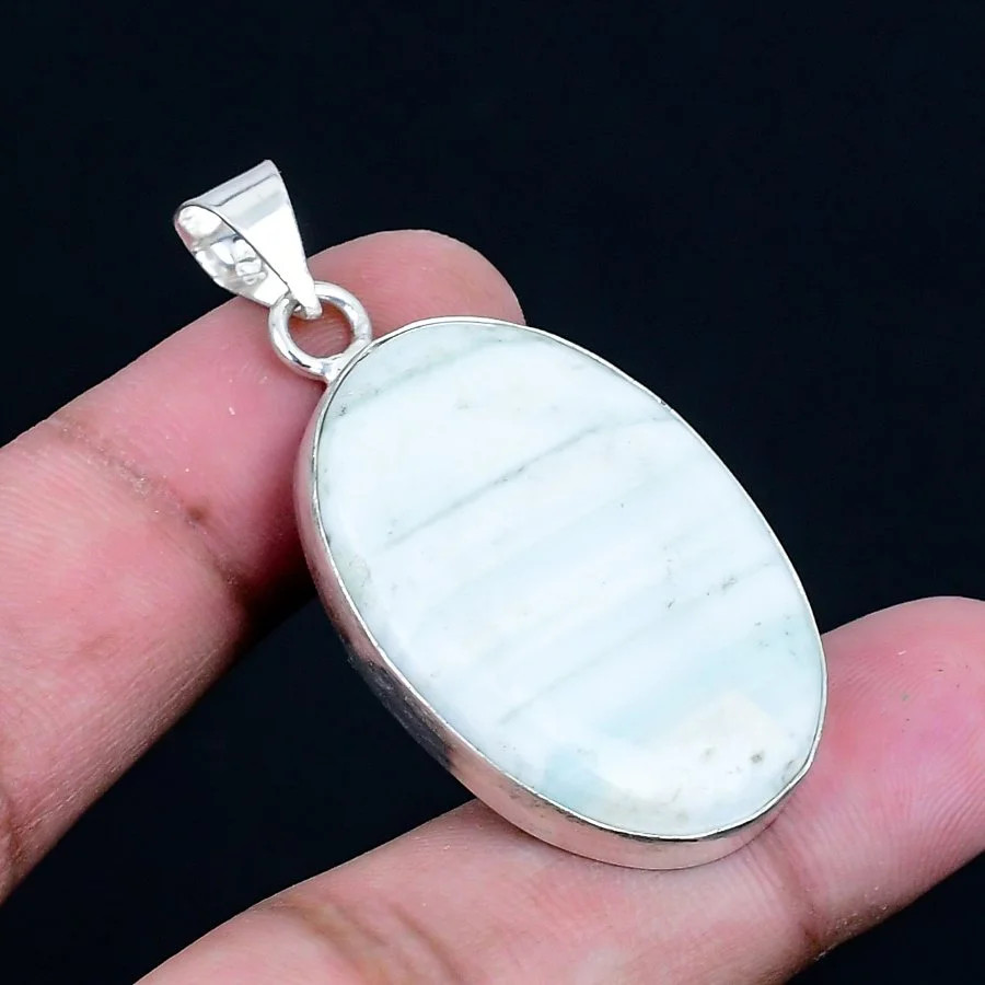 Imperial Jasper 925 Silver Plated Handmade Pendant of 1.82″