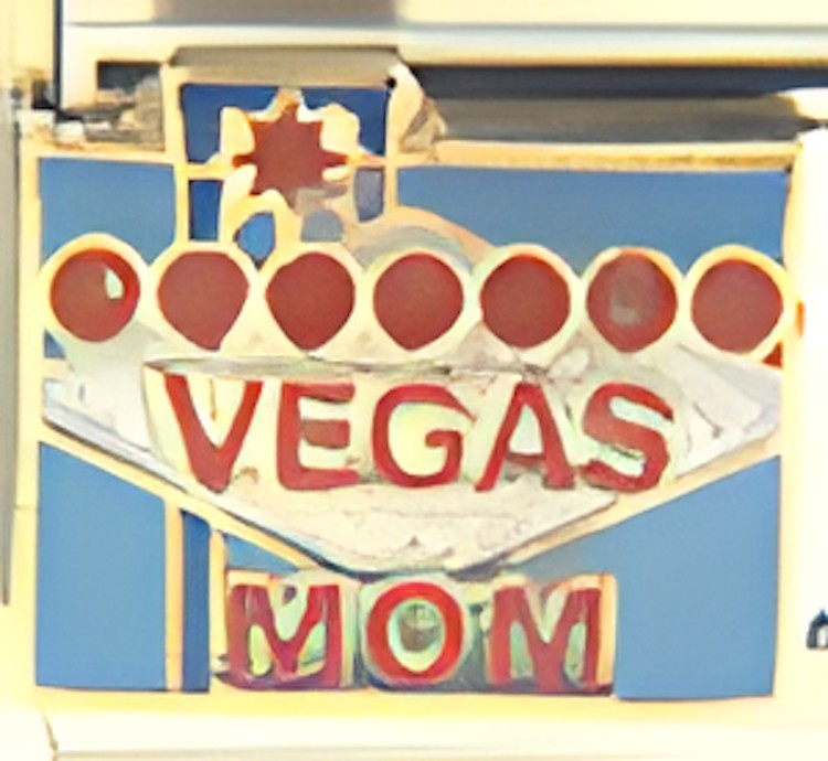 Vegas Mom Enamel 9mm Italian Charm Bracelet Link Las Vegas Travel Mother Fun