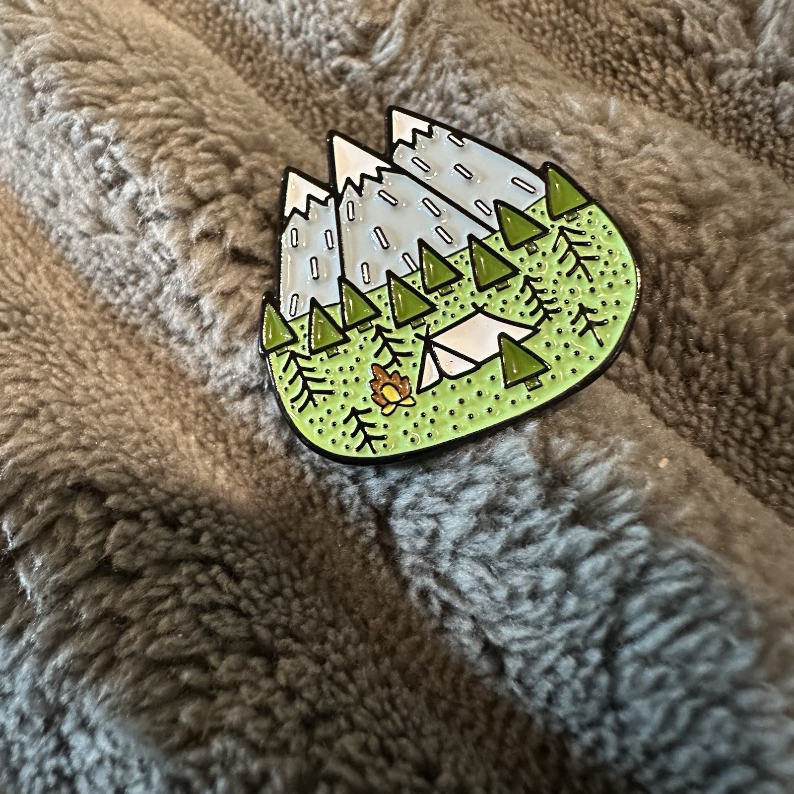 Enamel Pin Adventure Outdoors Brooch Backpack Travel Camping Hiking Mountains