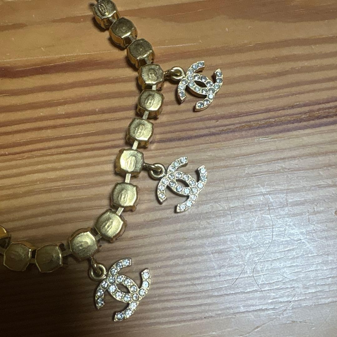 CHANEL 96P Vintage Coco Logo Bracelet Rare