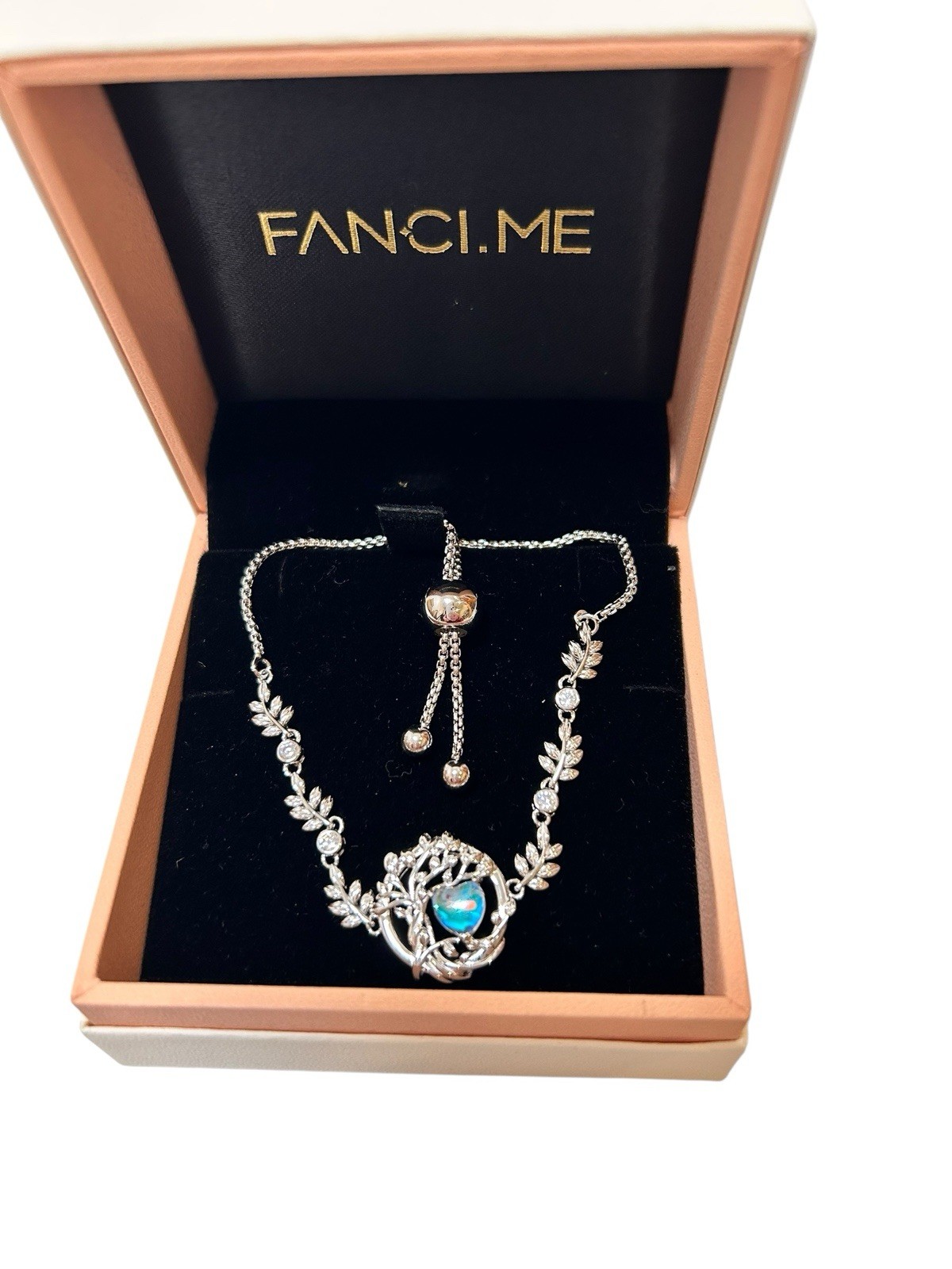 Fancime Birthstone Bracelet June Alexandrite Tree of Life .925 Silver NEW
