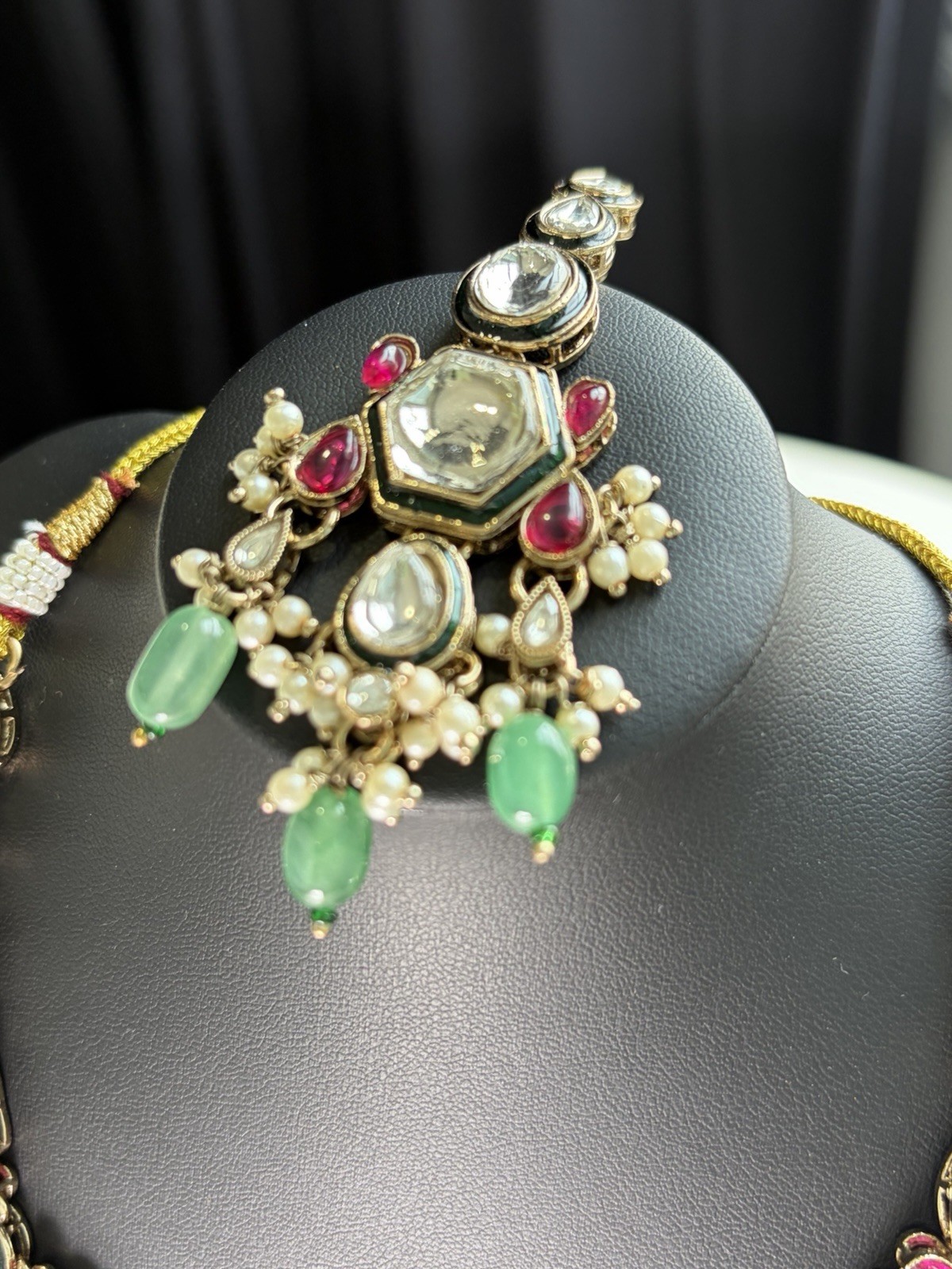 Emerald Heirloom Kundan Bridal Set
