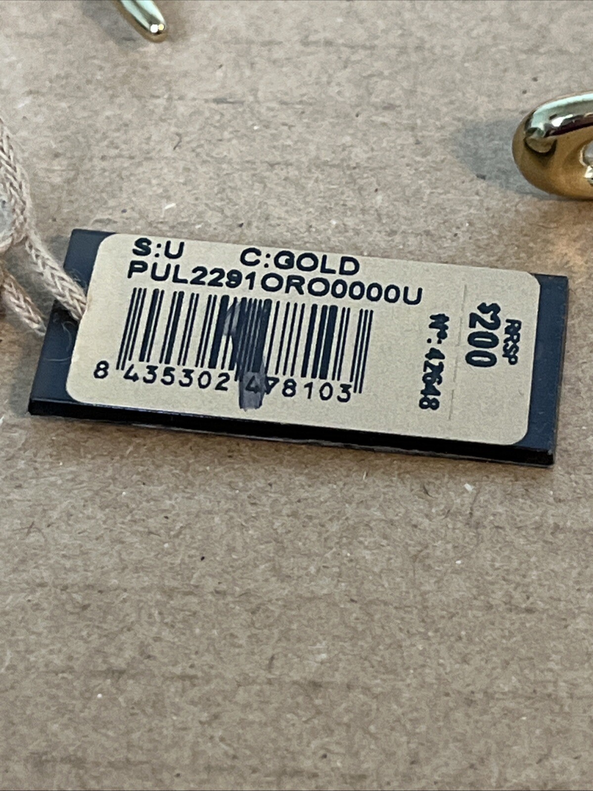 Uno de 50 VICTORY Bracelet 2.50″ at Widest, Gold Plated – NEW with TAG