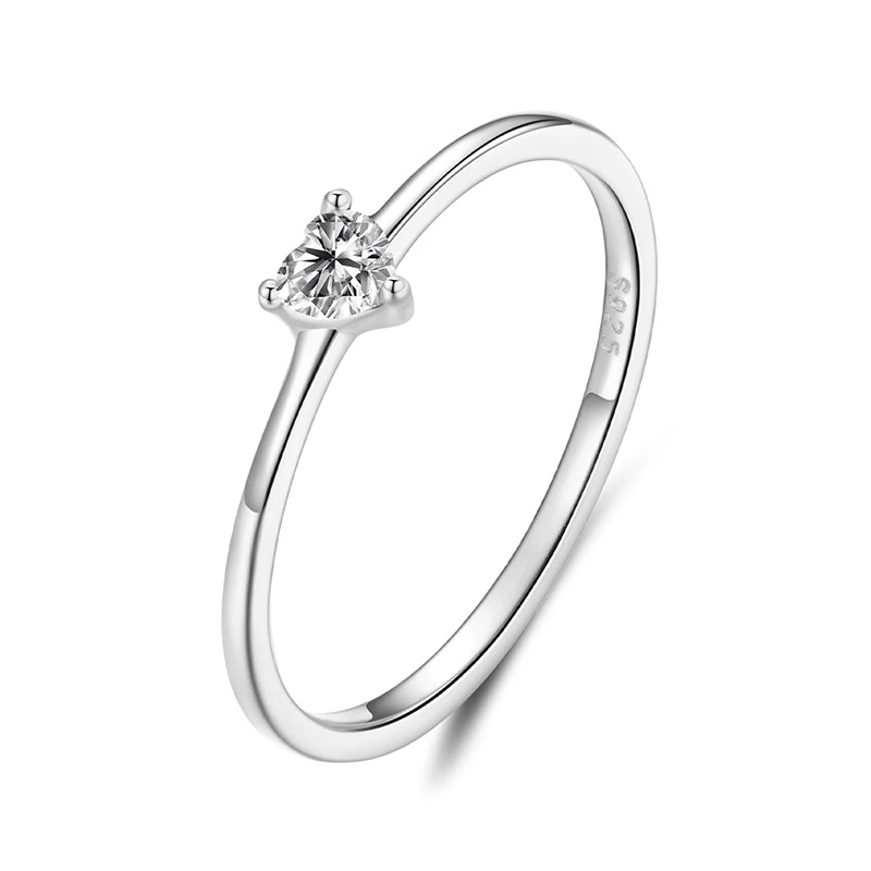 Wedding Band Rings for Women 925 Sterling Silver AAA Zircon Stackable Engagement