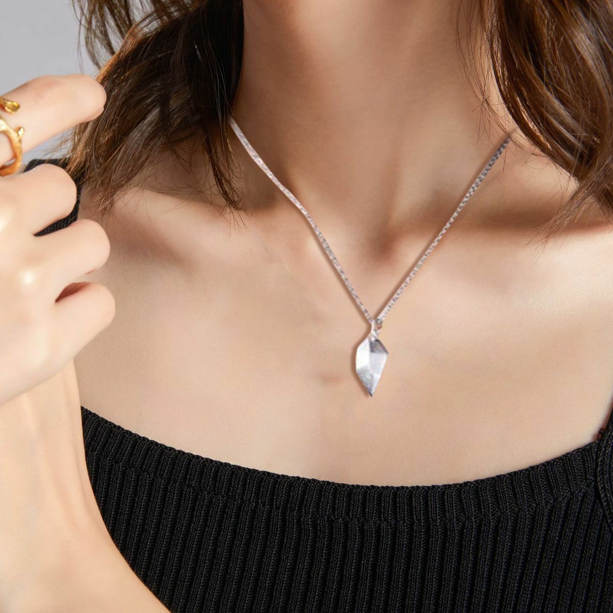 2pcs Magnetic Couple Necklace Heart Friendship Matching Pendant Jewelry Set Gift