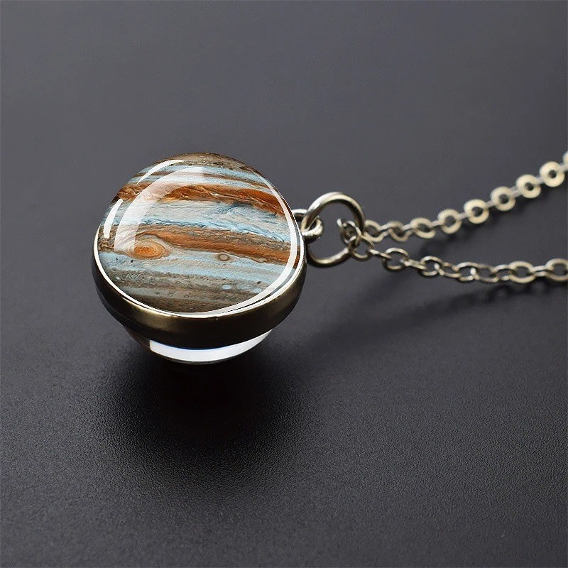 Fun necklace representing the planets of the solar system