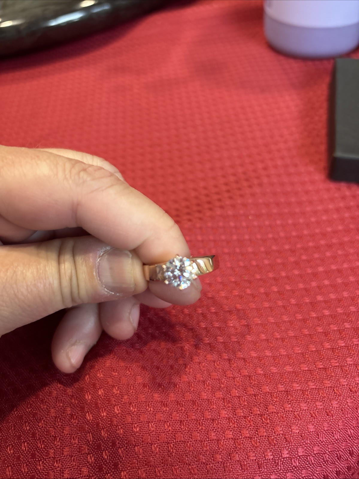 Sparkly Bella Luce Rhodium, 18K YGP, 18K RGP Solitaire Rings (3) 10.38ctw. total