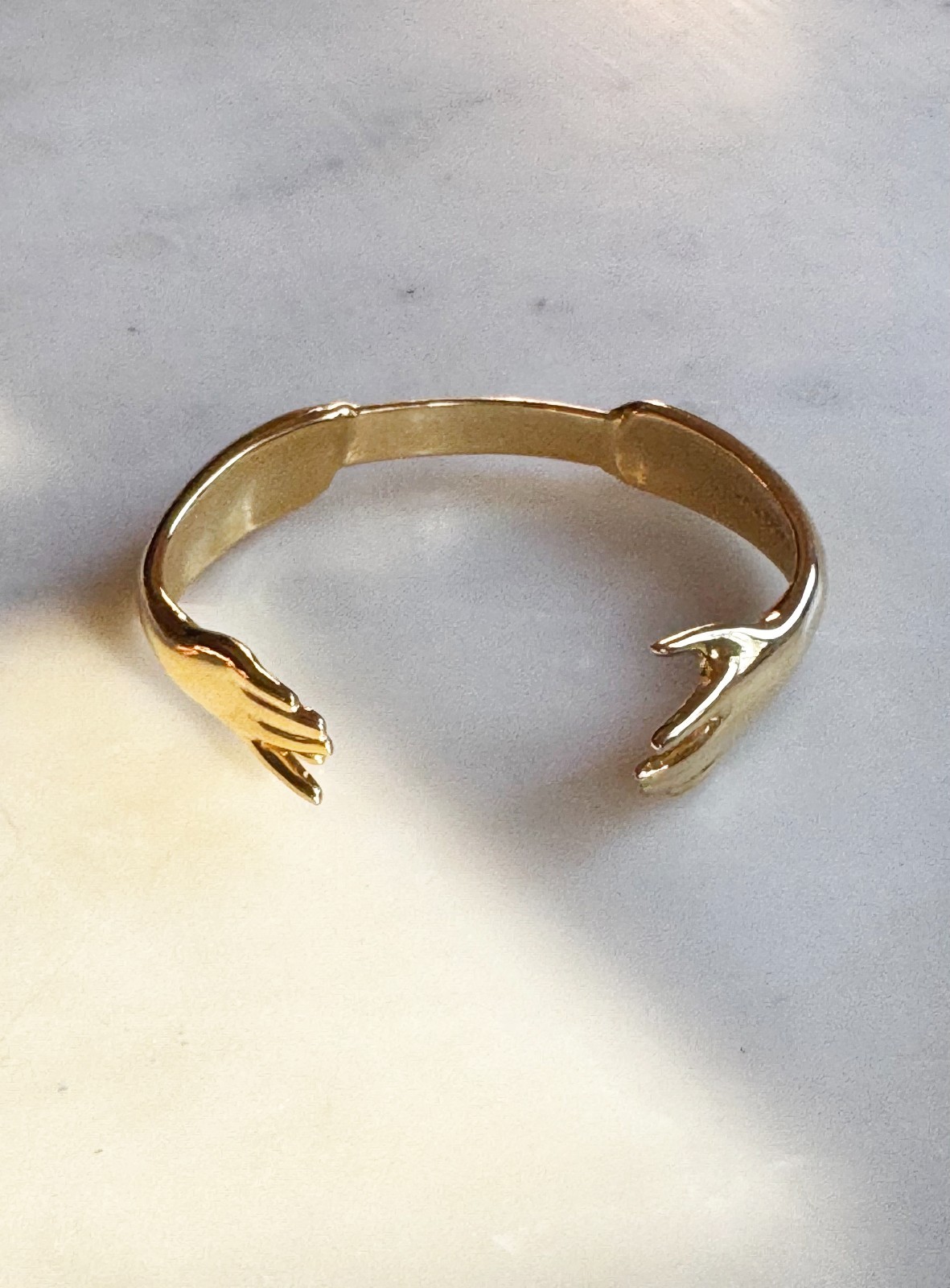 Gold Cuff Bracelet delicate hands by Lady Grey NYC