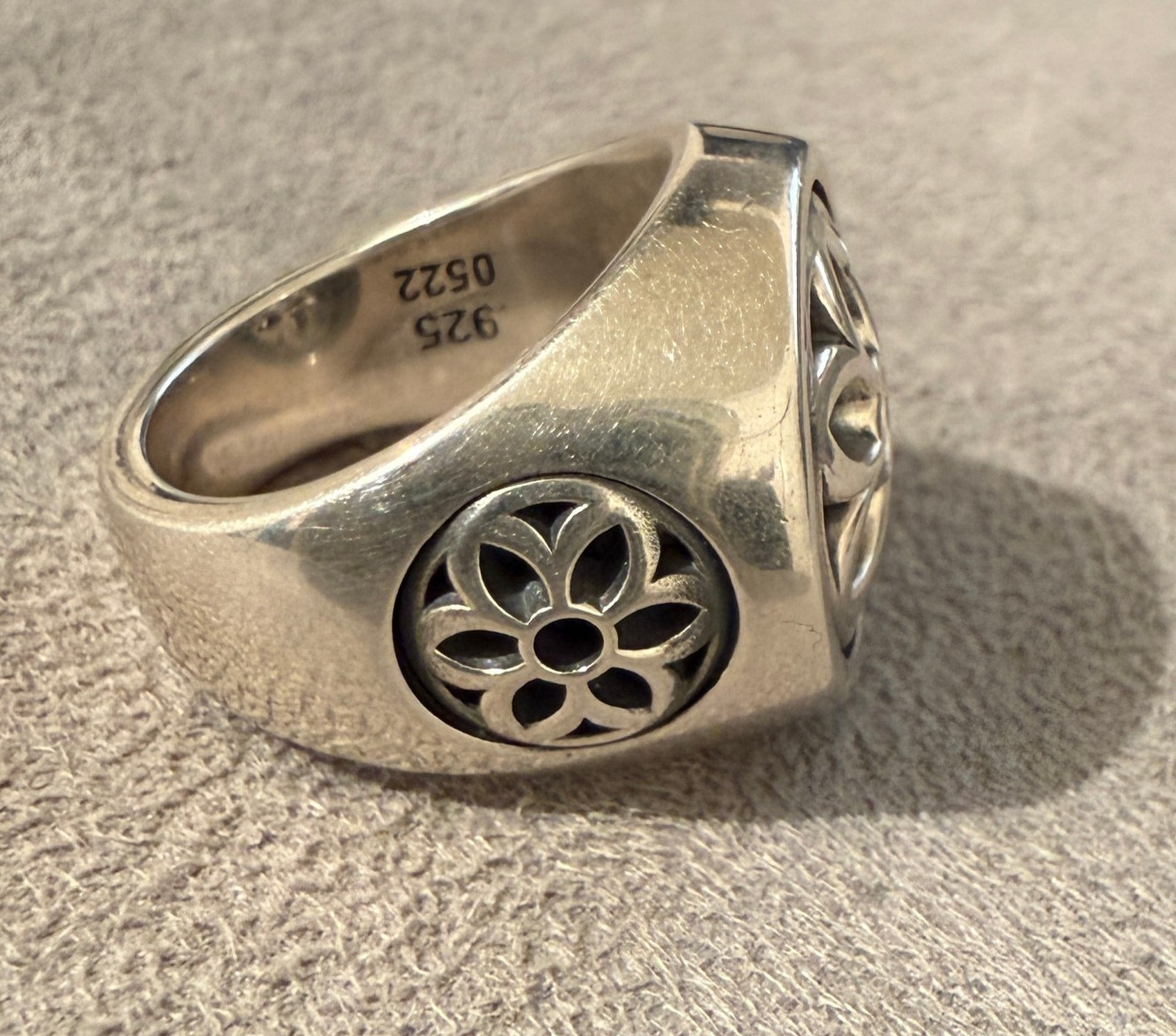 Good Art Hlywd Sterling Silver 925 Club Ring Medium, size 8 MSRP $765