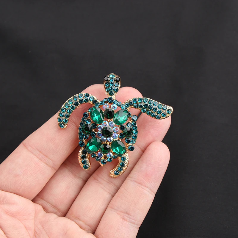 Women Men Unisex Tortoise Lover Brooch Fashion Animal Pins Badge Jewelry