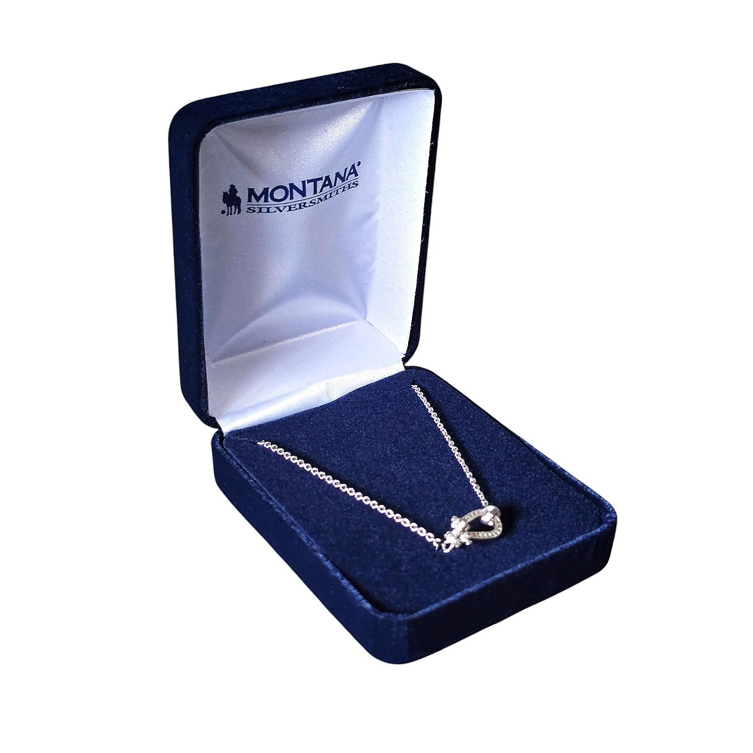 Montana Silversmiths Ride In Style CZ Equestrian Necklace Retail $55 – NEW!