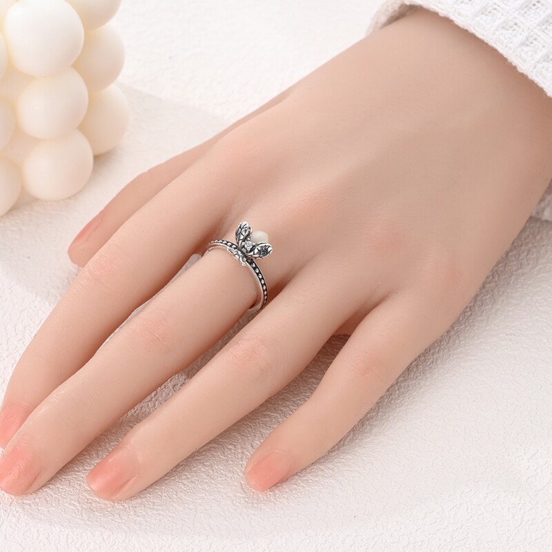 MULA Original Luminous Golden Firefly Ring CZ Women Jewelry 925 Sterling Silver
