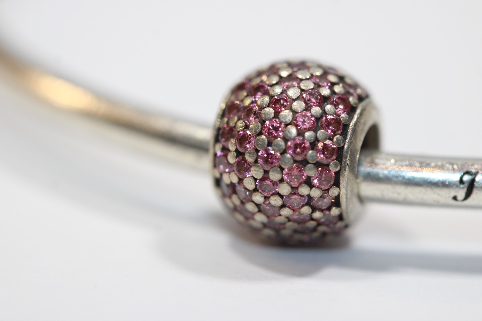 I Love You Forever Pandora Bracelet 8″ Sterling Silver, Solid +2Pink Charms #478
